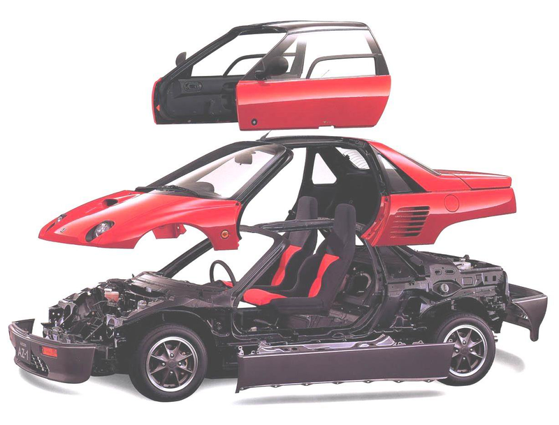 Illustration for article titled These Are The Insane "Bubble Cars" From When Mazda Went Nuts 20 Years Ago